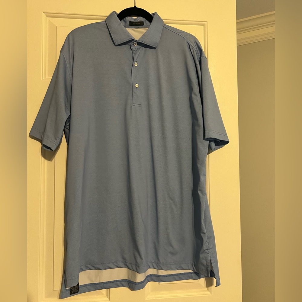 Turtleson Blue and White Polo
